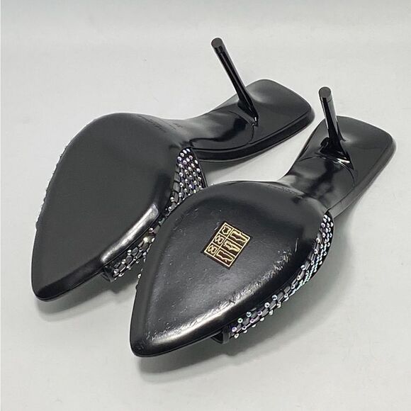 Saint Laurent Luz Mules In Mesh With Rhinestones size 39 - Picture 11 of 13